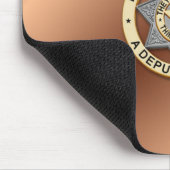 Tapis De Souris Insigne de ligne bleue mince (Coin)