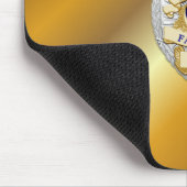 Tapis De Souris Insigne de ligne bleue mince (Coin)