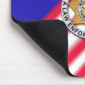 Tapis De Souris Insigne de ligne bleue mince (Coin)