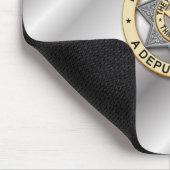 Tapis De Souris Insigne de ligne bleue mince (Coin)