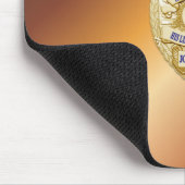 Tapis De Souris Insigne de ligne bleue mince (Coin)