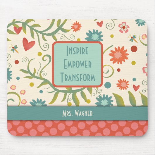 Tapis De Souris Inspiration customisée donne des pouvoirs à un jol (Devant)