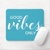 Tapis De Souris Inspiration de devis Good Vibes uniquement Typogra (Avec souris)