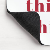 Tapis De Souris Inspiration Positive Red Think Think Think Devis d (Coin)
