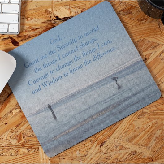 Tapis De Souris Inspiration Serenity Prayer Beach Walkers