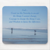 Tapis De Souris Inspiration Serenity Prayer Beach Walkers (Devant)
