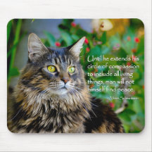 Tapis de souris inspiré de citation de chat