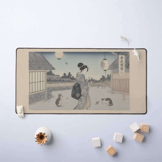 Tapis de souris inspiré de l'Ukiyo-e – JAPON drama (Tableau pour enfants)
