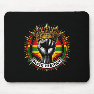 Tapis De Souris Inspirer les leaders noirs Poing de puissance main