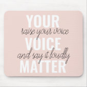 Tapis De Souris Inspirer votre vocabulaire Motivation Citation (Devant)