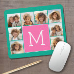 Tapis De Souris Instagram rose turquoise et chaud 8 Photo Collage<br><div class="desc">Vibrant Turquoise Green et un Arrière - plan Magenta Rose - Vous pouvez utiliser des photos carrés ou selfies pour ce design. Utilisez huit photos carrés pour créer un cadeau unique et personnel. Ou vous pouvez garder le chiot hipster et faire un gardien branché. Si vous avez besoin d'ajuster les...</div>