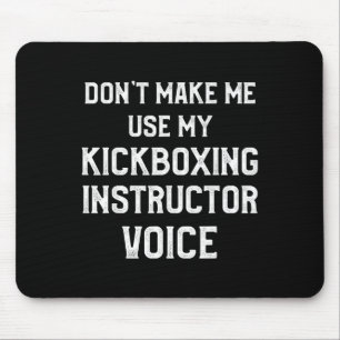 Tapis De Souris Instructeur de kickboxing Entraînement de kick box