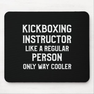 Tapis De Souris Instructeur de kickboxing Entraînement de kickboxi