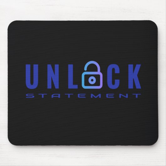 Tapis De Souris Instruction UNLOCK de programmation Cobol (Devant)