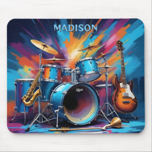 Tapis De Souris Instruments de musique de nom personnalisé