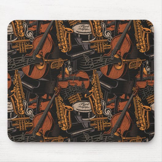 Tapis De Souris Instruments de musique partout (Devant)