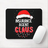 Tapis De Souris Insurance Agent Santa Claus Christmas Matching Cos (Avec souris)