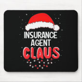 Tapis De Souris Insurance Agent Santa Claus Christmas Matching Cos (Devant)