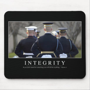 Tapis De Souris Intégrité : Citation inspirée
