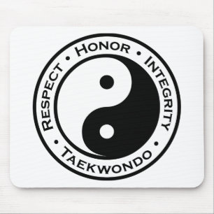 Tapis De Souris Intégrité le Taekwondo d'honneur de respect