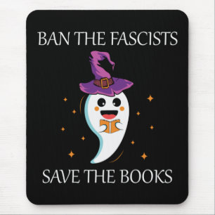 Tapis De Souris Interdire Les Fascistes Économiser Livres Cadeau P