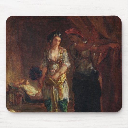 Tapis De Souris Intérieur d'un harem à Oran, c.1847 (Devant)