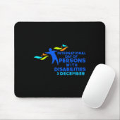 Tapis De Souris International Day of Persons with Disabilities (Avec souris)