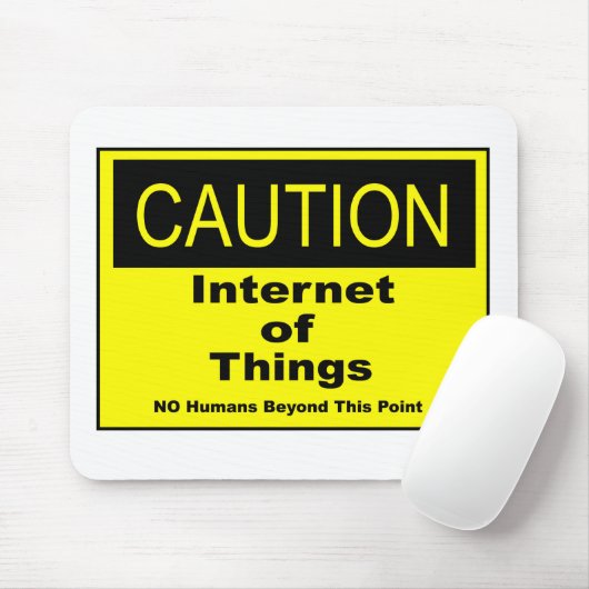 Tapis De Souris Internet des objets IoT Avertissement Signal d'ave (Avec souris)