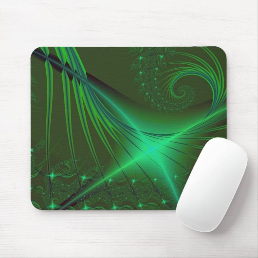 Tapis De Souris Interrompu vert (Avec souris)