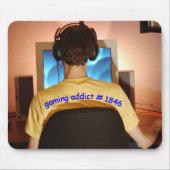 Tapis De Souris intoxiqué de jeu (Devant)