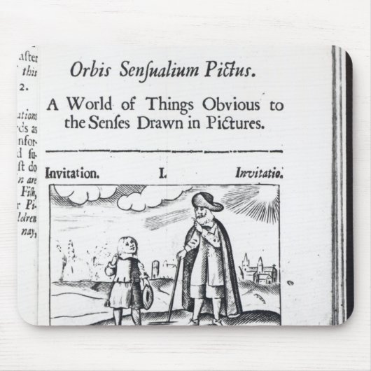 Tapis De Souris Introduction à 'Orbis Sensualium Pictus (Devant)