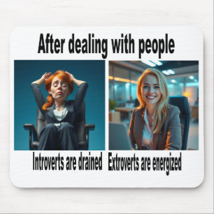 Tapis de souris Introverti/Extraverti
