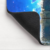 Tapis De Souris Inukshuk Lune et Imaginaire spatial Art Mousepad (Coin)