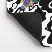 Tapis De Souris "Invasion" Art Abstrait (Coin)