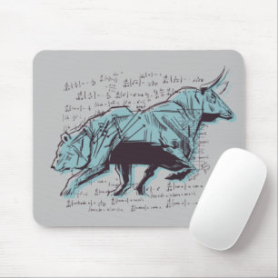 Tapis De Souris Investisseur Bull et ours Stock Trading