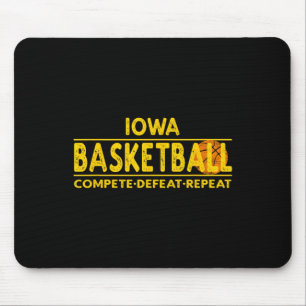 Tapis De Souris Iowa Bysketbyll - Répétition de la défaite de la c