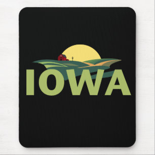 Tapis De Souris Iowa États-Unis d'Amérique