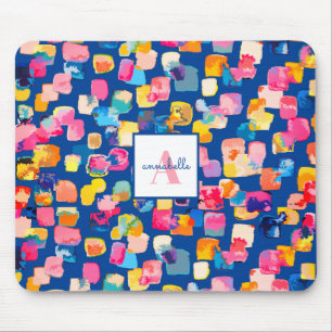 Tapis De Souris iPad personnalisé abstrait peint en couleurs vives