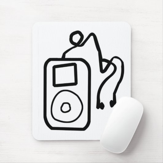 Tapis De Souris IPod tiré Mousepad (Avec souris)