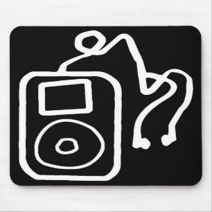 Tapis De Souris IPod tiré Mousepad noir