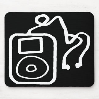 Tapis De Souris IPod tiré Mousepad noir