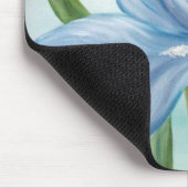 Tapis De Souris Iris bleu Mousepad (Coin)