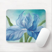 Tapis De Souris Iris bleu Mousepad (Avec souris)
