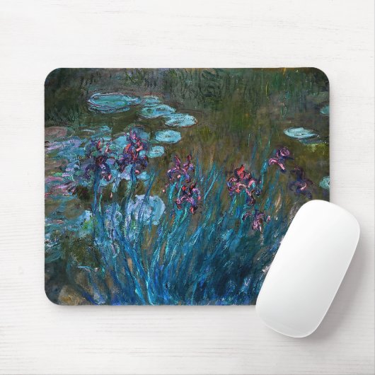 Tapis De Souris Iris et nénuphars, Claude Monet (Avec souris)
