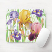 Tapis De Souris Iris flowers (Avec souris)