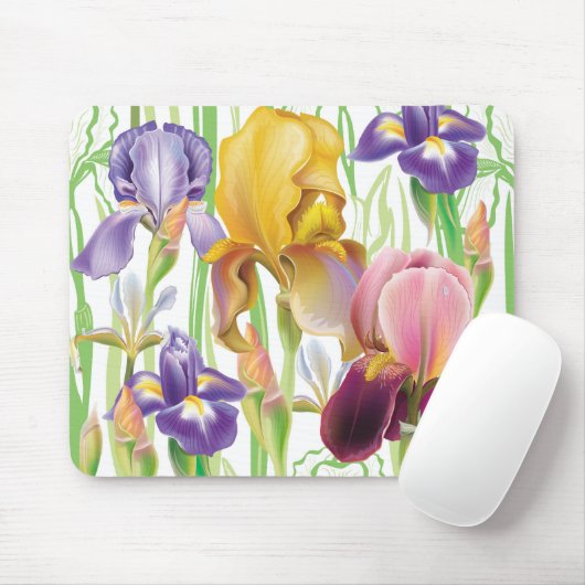 Tapis De Souris Iris flowers (Avec souris)