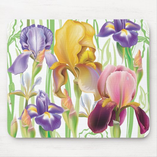 Tapis De Souris Iris flowers (Devant)