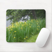 Tapis De Souris Iris jaune Mousepad (Avec souris)