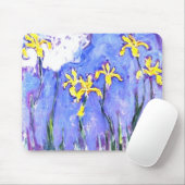 Tapis De Souris iris jaunes de Monet de laude (Avec souris)