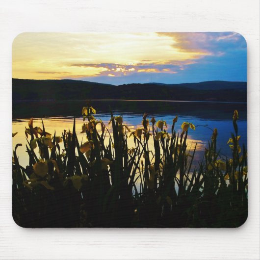 Tapis De Souris Iris jaunes sur la rive du lac Arrowhead (Devant)
